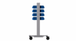 Mobile Werkzeugwand Bestueckt 64